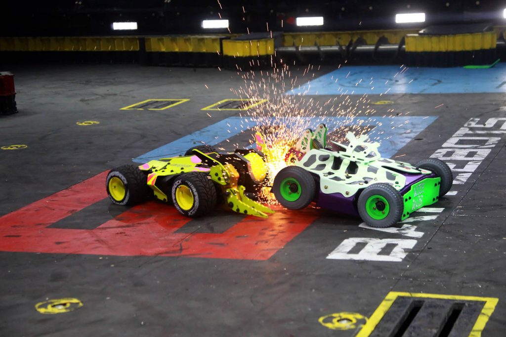 HyperShock and Witch Doctor go head to head in the BattleBots Destruct-A-Thon MAIN EVENT! Come watch the best new family friendly show in Las Vegas!